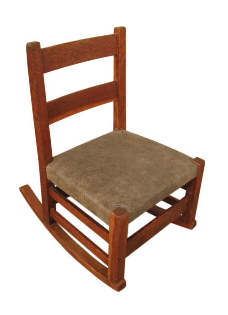 Gustav Stickley Child's Rocker F1046 joenevo