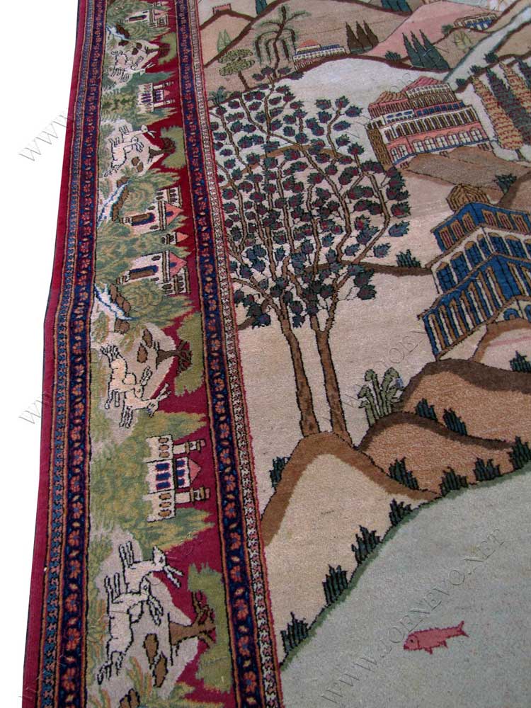 Rare  Semi  Antique  Persian  Kashan  Oriental  Rug  |  rr2791