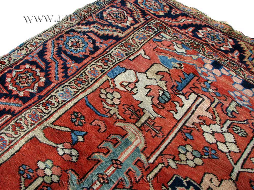 Superb  Antique  Persian  Heriz  Hand  Made  Oriental  Rug  |  rr514