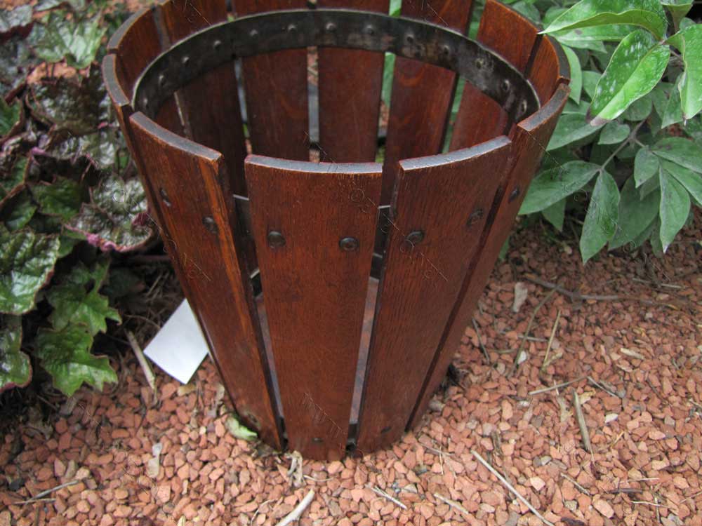 Antique  Superb  Gustav  Stickley  Waste  Basket  |  W2402
