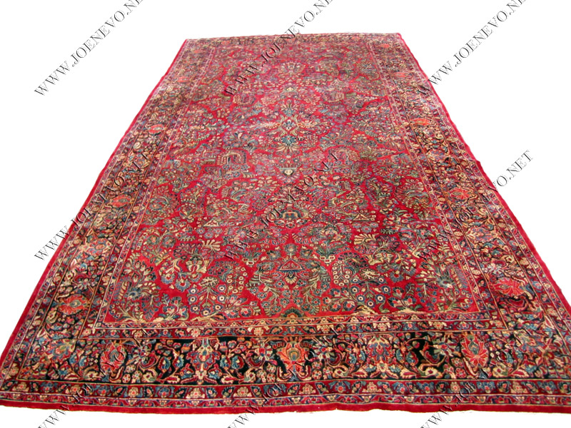 PALACE SIZE Antique PERSIAN Red Sarouk oriental rug  rr2733