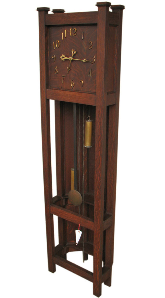 Arts & Crafts Grandfather Clock F1240 joenevo