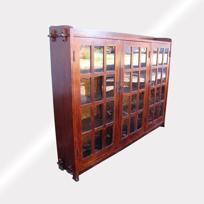 L&jG Stickley 3 Door Bookcase W2733