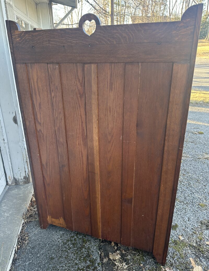 ANTIQUE STICKLEY BROTHERS 2 DOOR NARROW BOOKCASE - Image 10