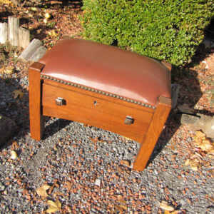 SUPERB  antique C. LIMBERT Footstool with drawer |  w3267