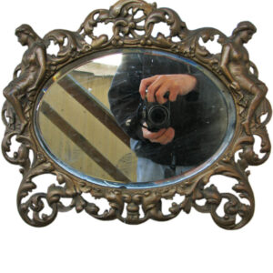 B&h Brass Table Mirror F9920