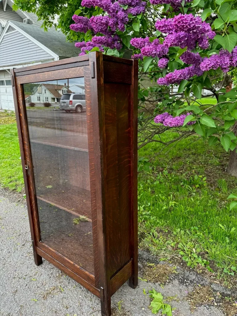 ANTIQUE GRAND RAPID bookcase , circa 1900 stickley era w7423 - Image 7