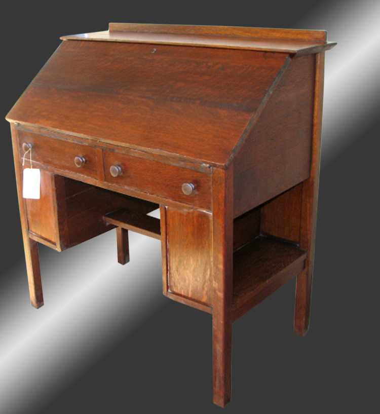 Antique L Jg Stickley Mission Arts And Crafts Drop Front Desk